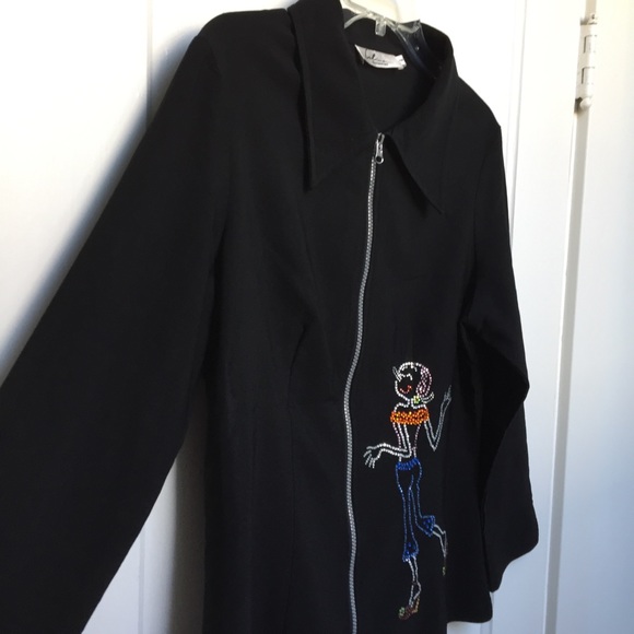 Black jacket with rhinestones! - Picture 3 of 15